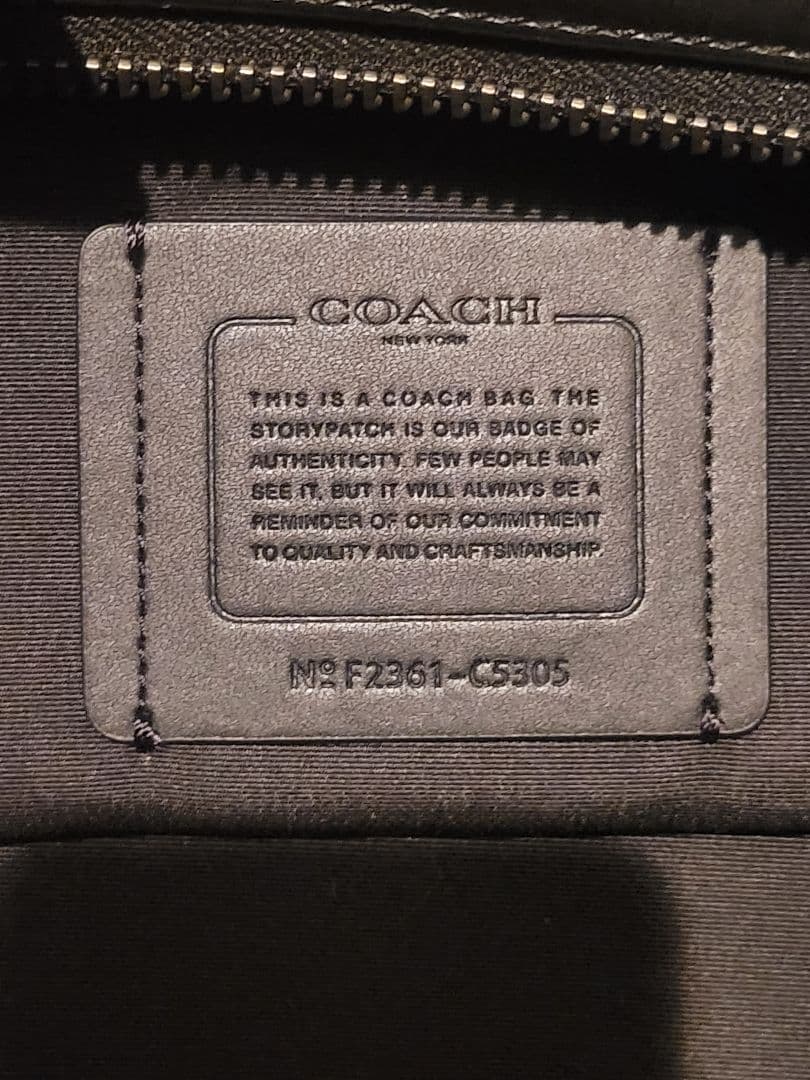 コーチ ボストンバッグ ブラック/グレー