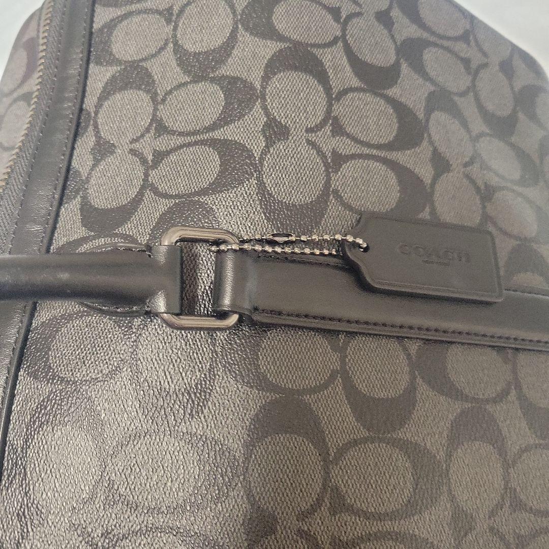 コーチ ボストンバッグ ブラック/グレー