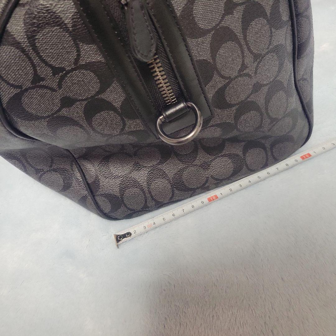 コーチ ボストンバッグ ブラック/グレー