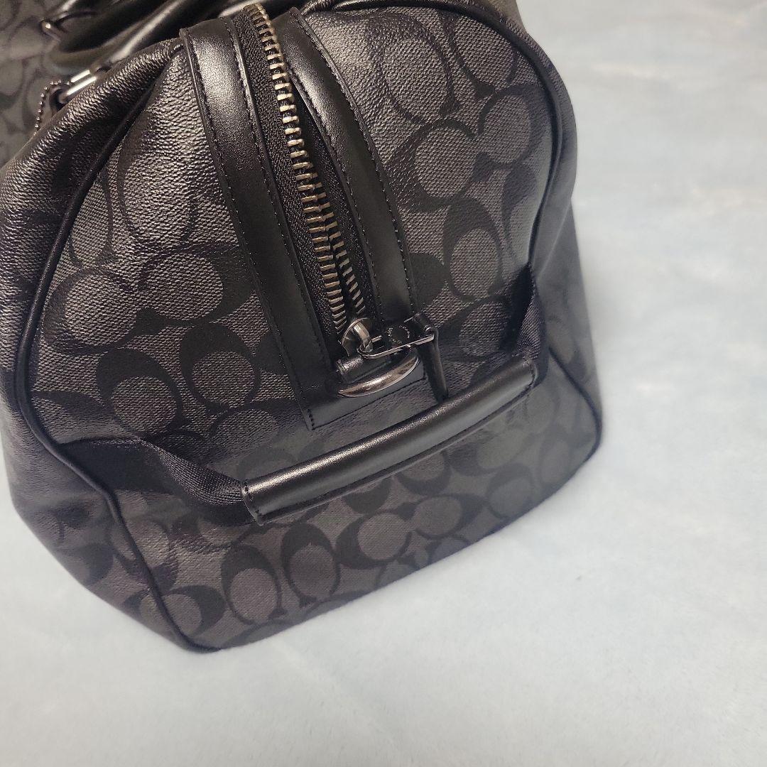 コーチ ボストンバッグ ブラック/グレー