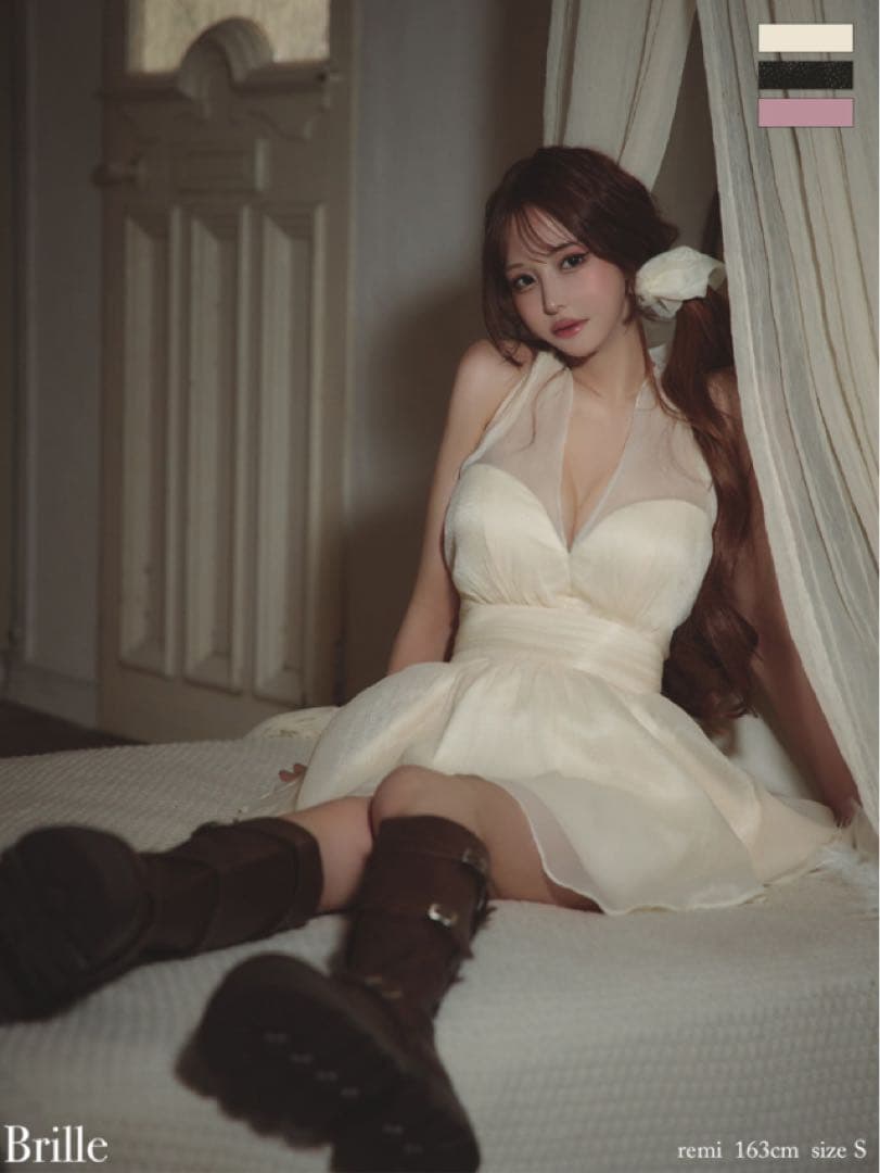 れみれみ　ドレス　Brille ピンク　S 新品未使用　タグ付き