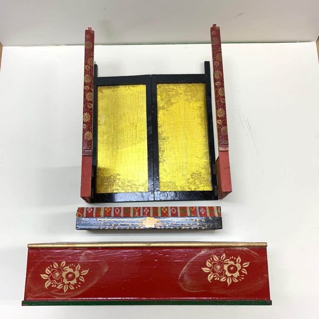 雛御殿 全長 50 cm 木製 直し パーツ不足あり 節句 雛祭り