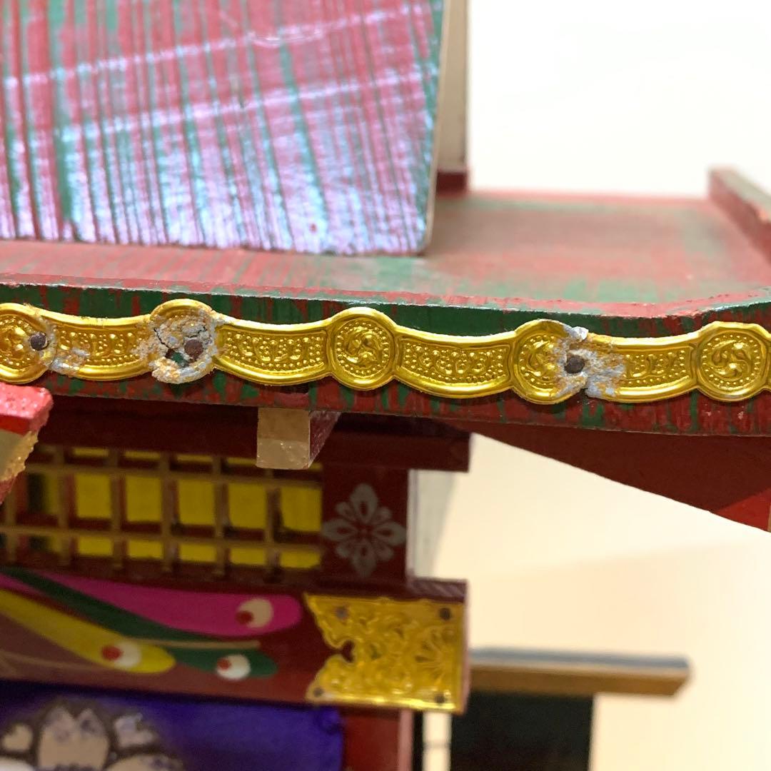 雛御殿 全長 50 cm 木製 直し パーツ不足あり 節句 雛祭り