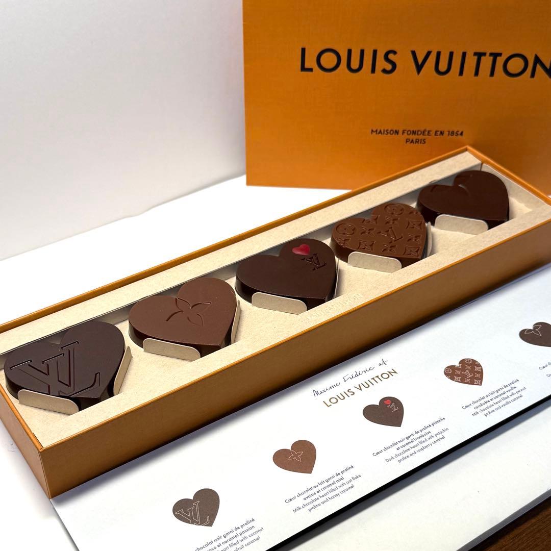 パリ限定 Louis Vuitton チョコレート ハート型 6個 プレゼント