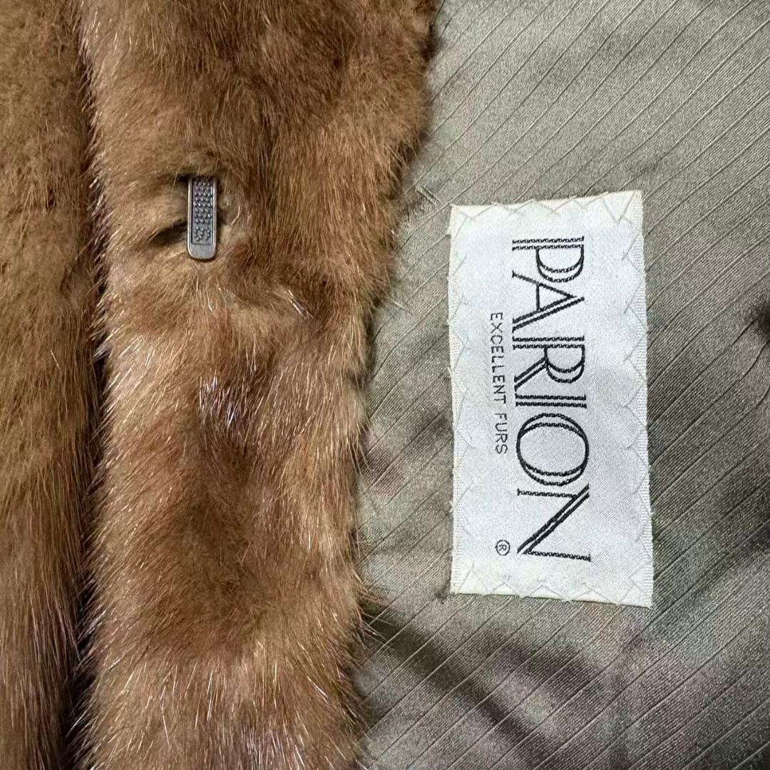 PARION　ミンクコート　優しい色合　毛皮　リアルファー　柔らか