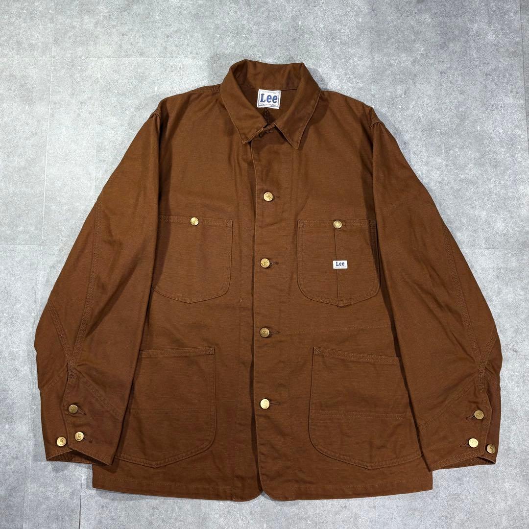 【未使用品級】Lee リー ブラウンダック カバーオール ワーク レイルロード