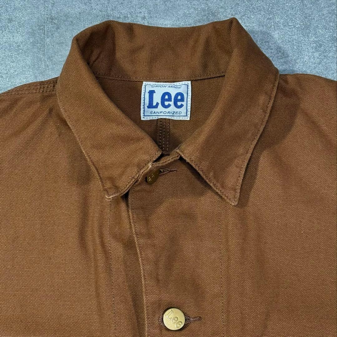 【未使用品級】Lee リー ブラウンダック カバーオール ワーク レイルロード
