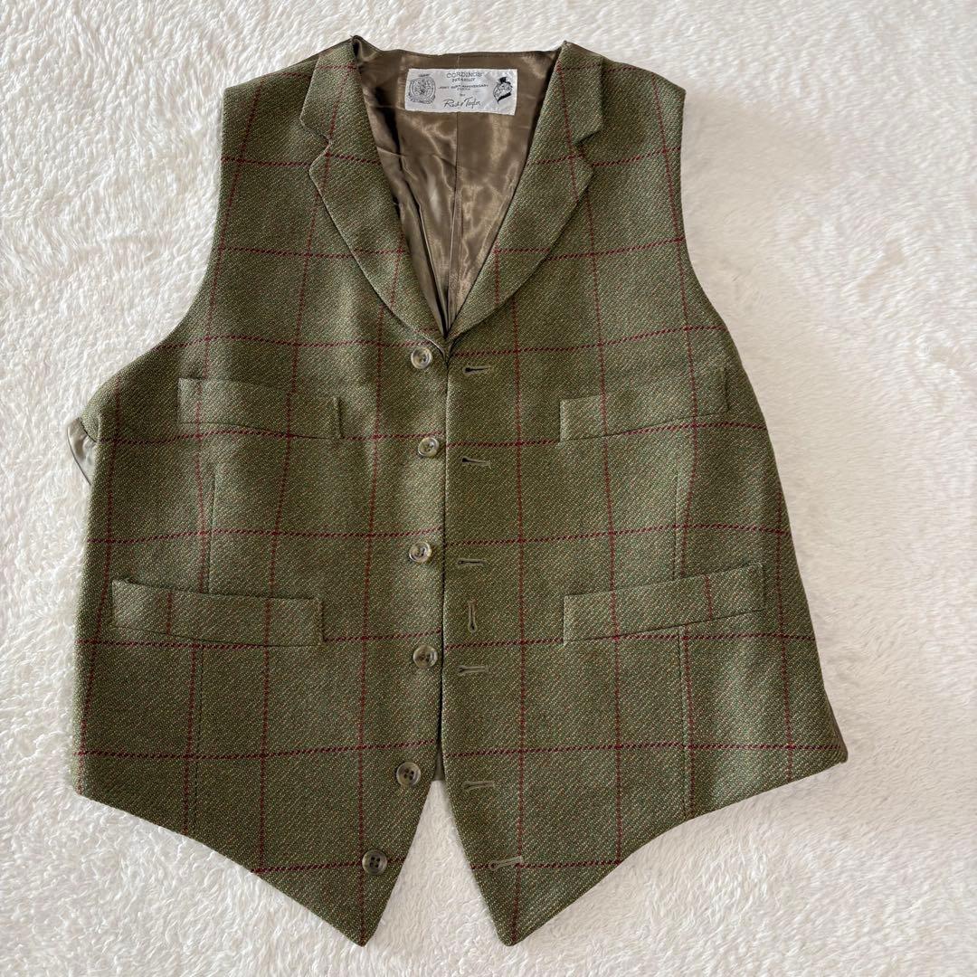 コーディングス CORDINGS 襟付きツイードジレ 150周年記念 40