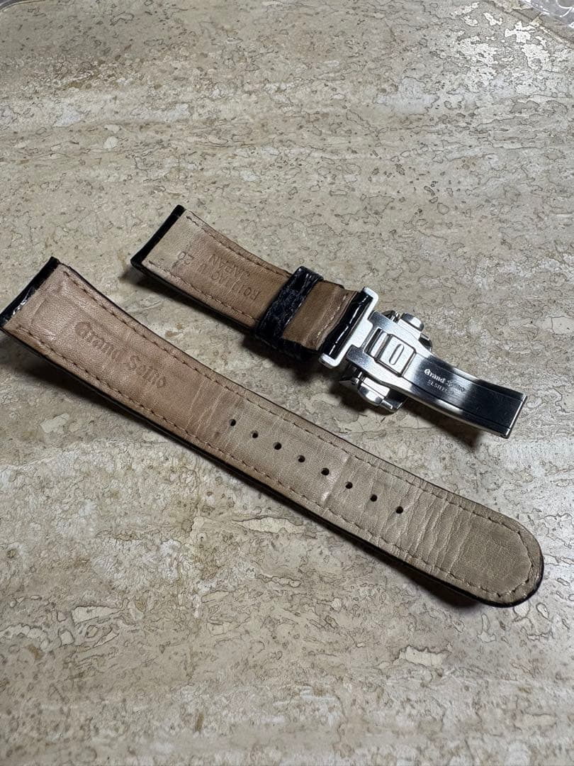 グランドセイコー Dバックル クロコダイルベルト 20-18 SS