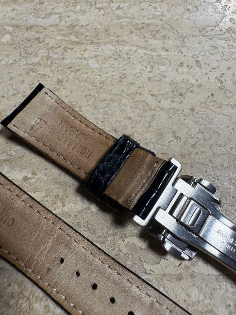 グランドセイコー Dバックル クロコダイルベルト 20-18 SS