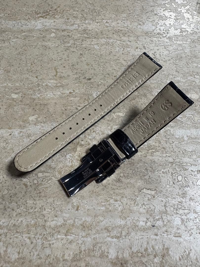 グランドセイコー Dバックル クロコダイルベルト 20-18 SS
