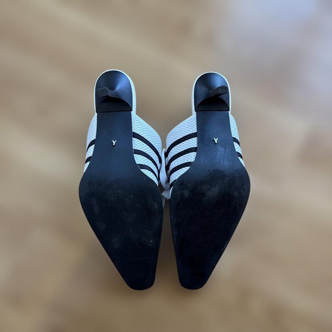 靴 YELLOW MONO SNEAKER MULES TTT