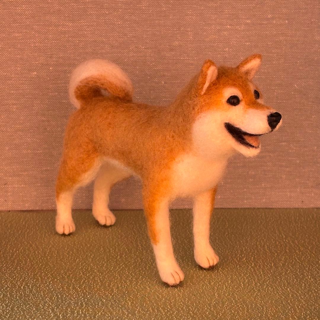 柴犬　羊毛フェルト　ハンドメイド　No.105