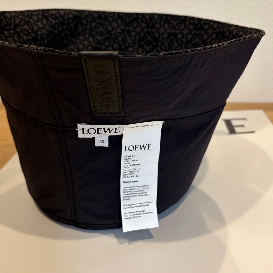 LOEWE リバーシブル　バケットハット ブラック