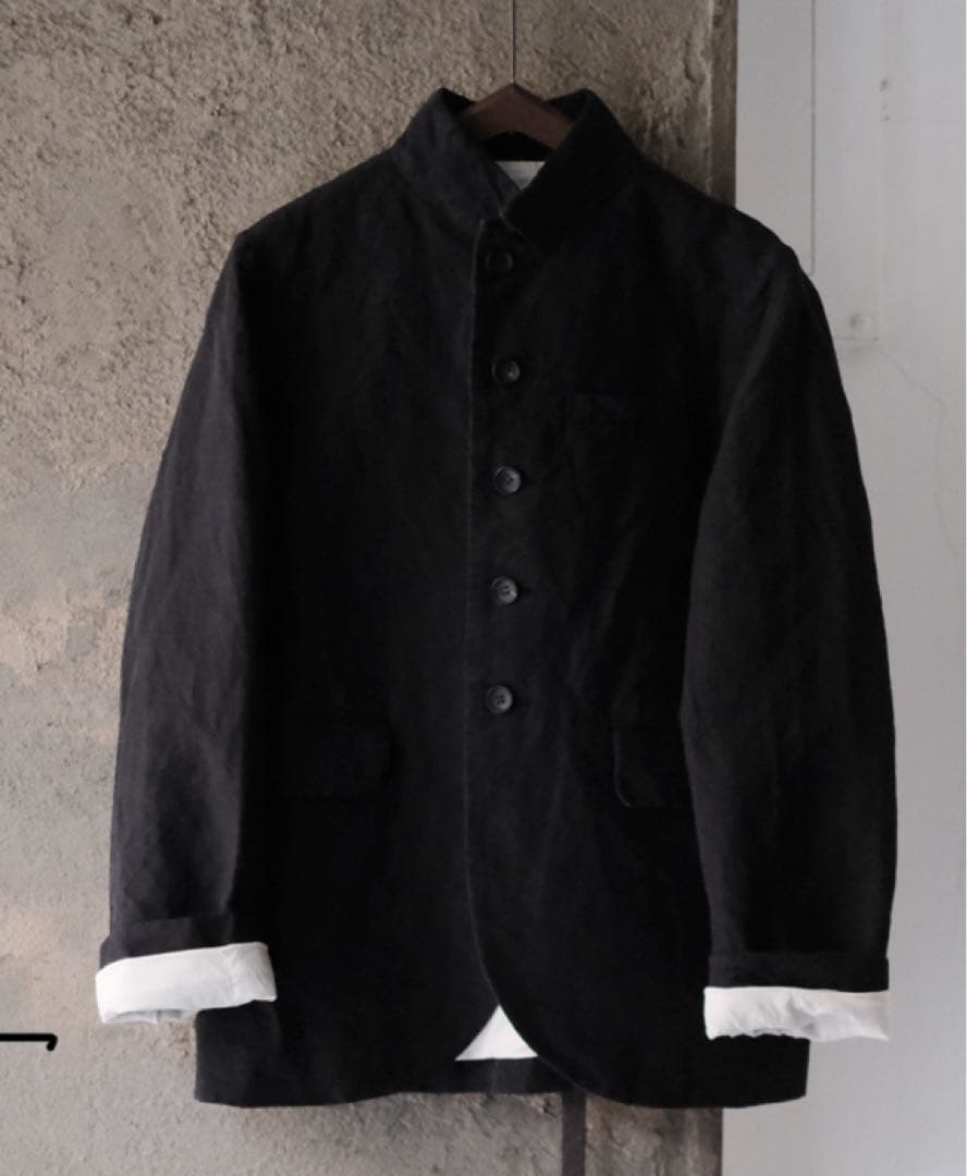 ŠP / LINEN COTTON /JACKET col.Ink Black