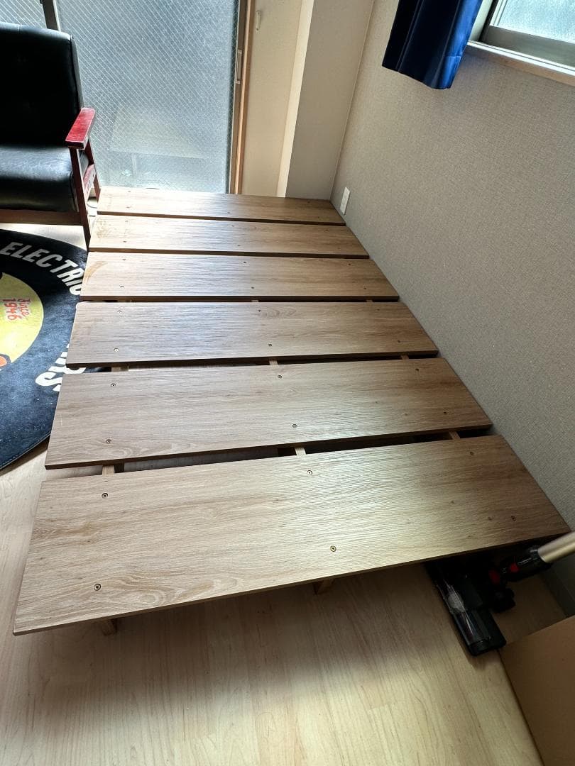 【LOWYA ロウヤ】　ベッドフレーム シングル 木製ナチュラル 北欧風