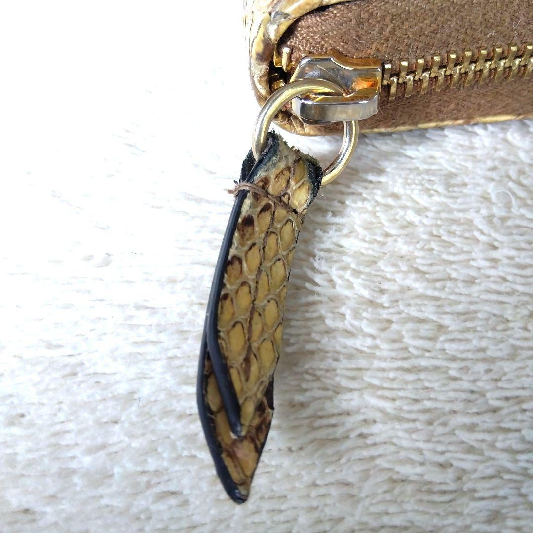 GUCCI グッチ パイソン ラウンドジップ 長財布 GGマーモント