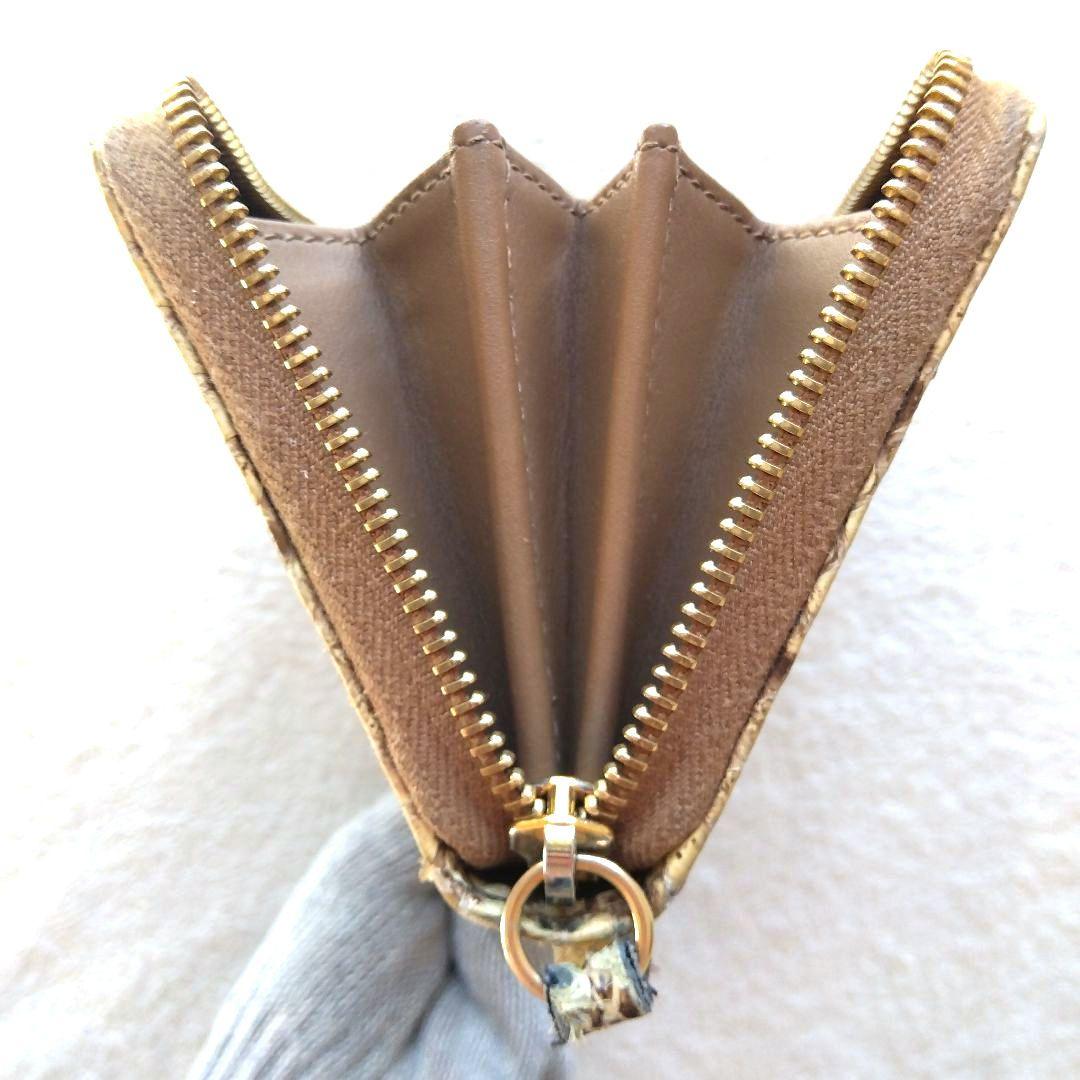 GUCCI グッチ パイソン ラウンドジップ 長財布 GGマーモント