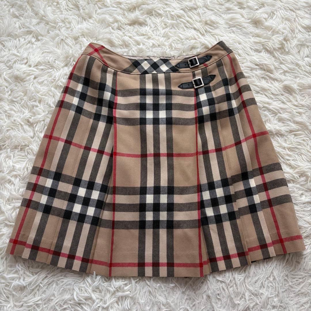 美品 バーバリー ノバチェック柄 スカート 160 Burberry