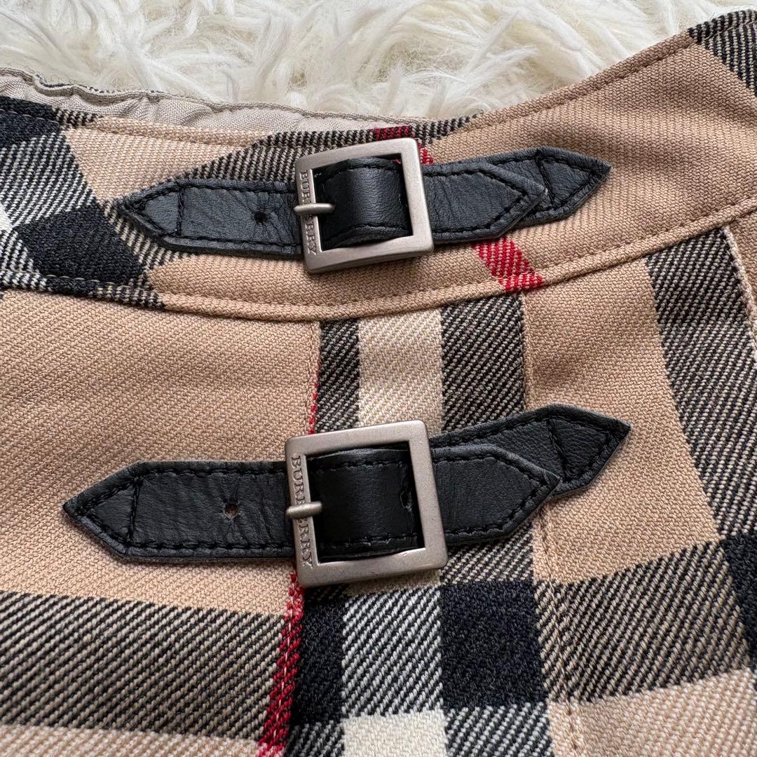 美品 バーバリー ノバチェック柄 スカート 160 Burberry