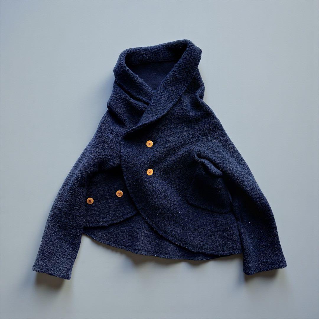 コムデギャルソン　ウールジャケット　後ろポケット付き　希少アウター