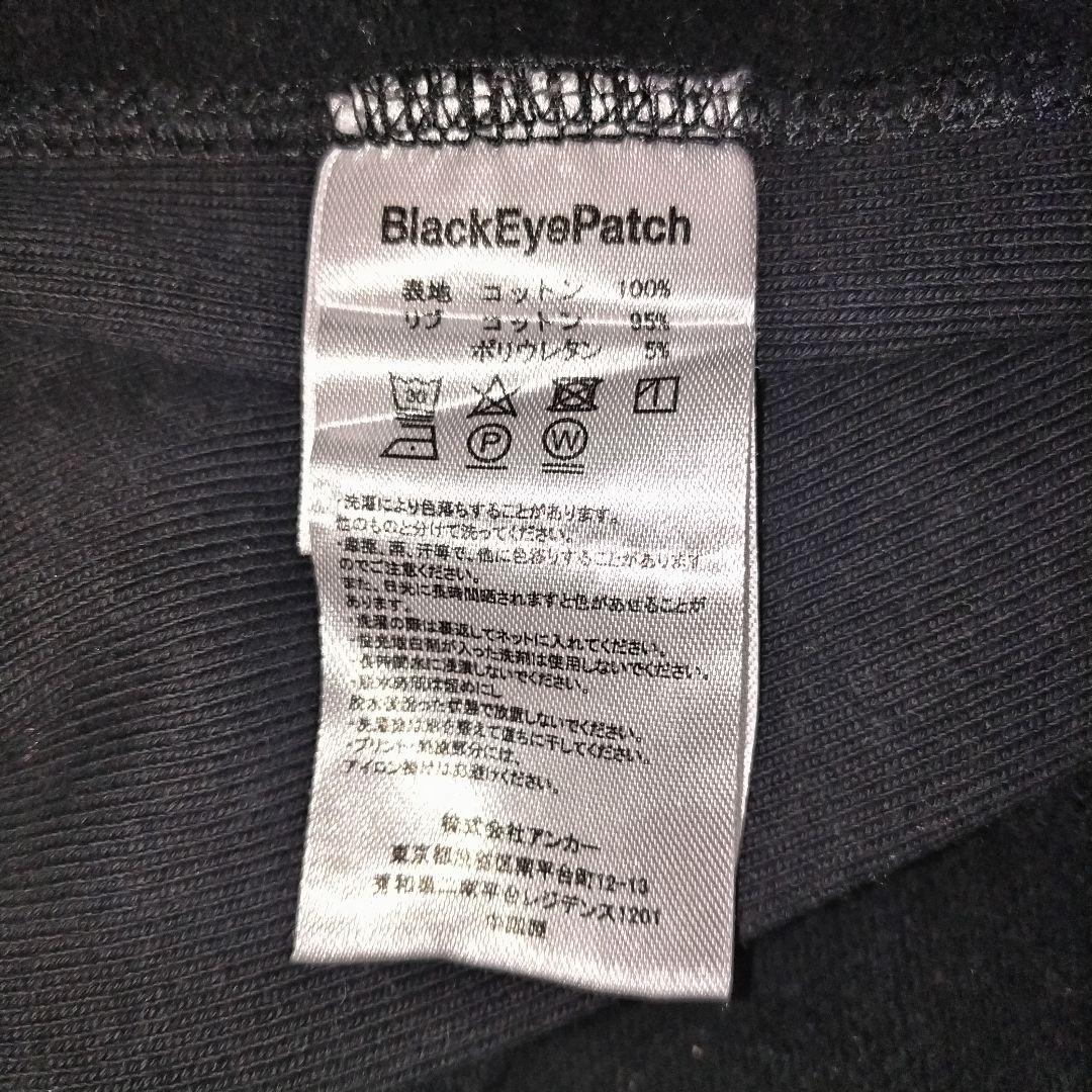 a98【人気Lサイズ】ブラックアイパッチ♧取扱注意　ラインストーン　スウェット