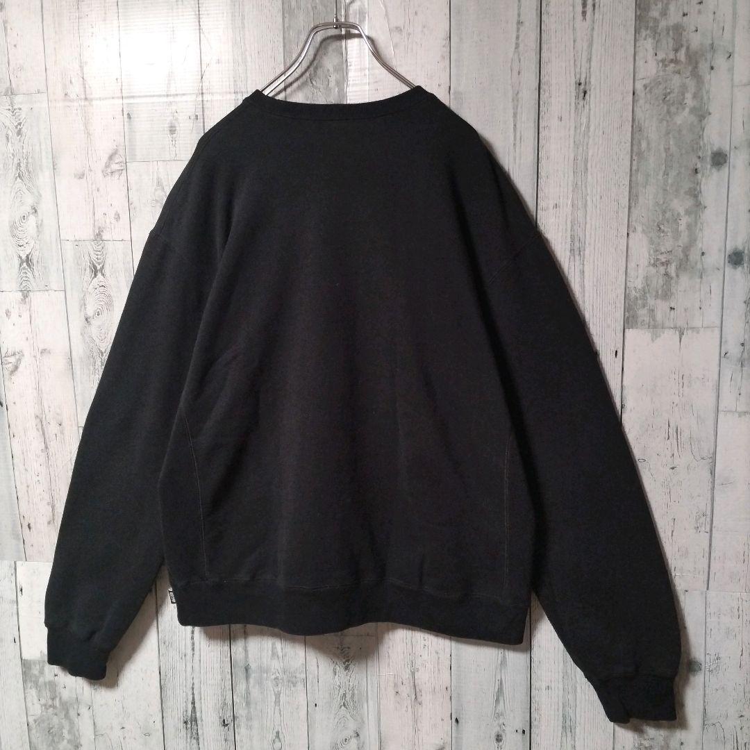 a98【人気Lサイズ】ブラックアイパッチ♧取扱注意　ラインストーン　スウェット