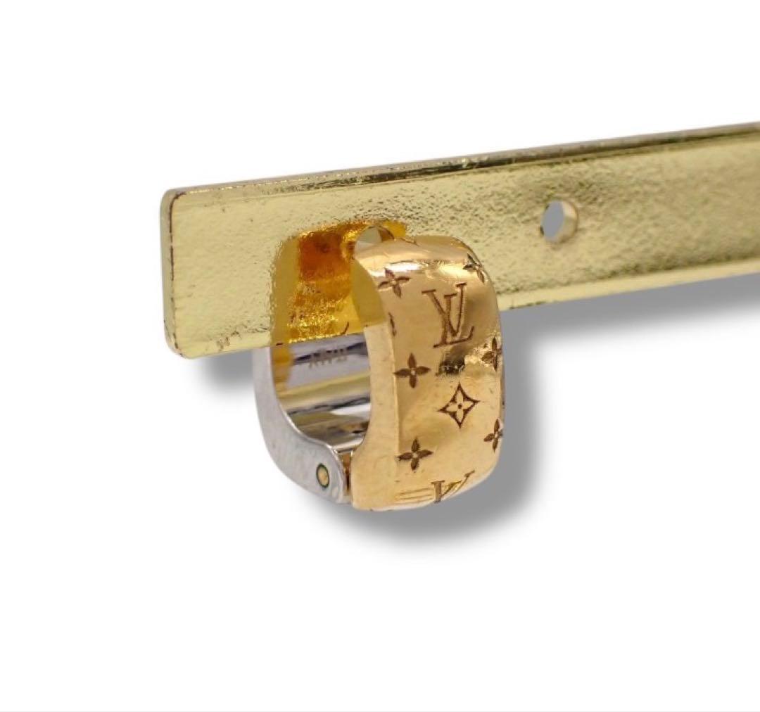 Louis Vuitton ゴールド シルバー ピアス(片耳用)