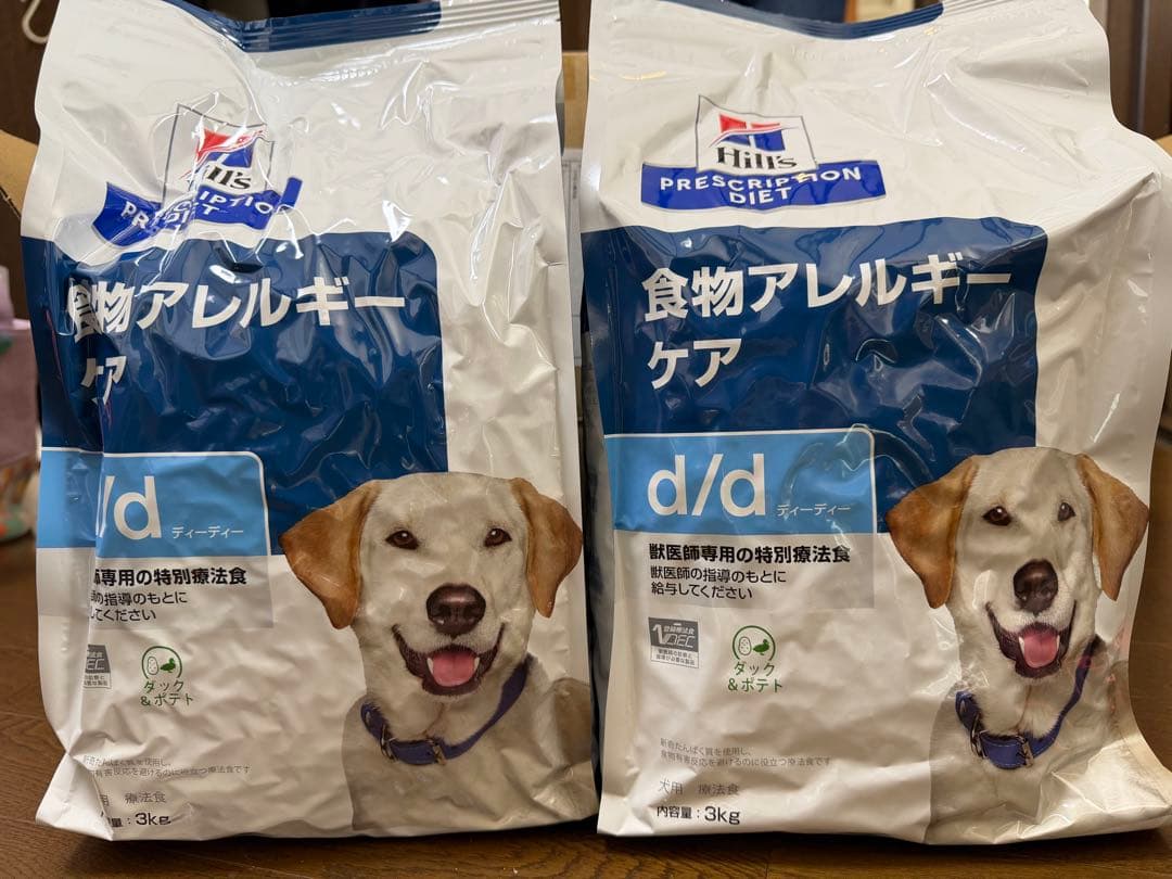 Hills ヒルズ d/d 食物アレルギーケア 犬用 ダック&ポテト 3kg×2