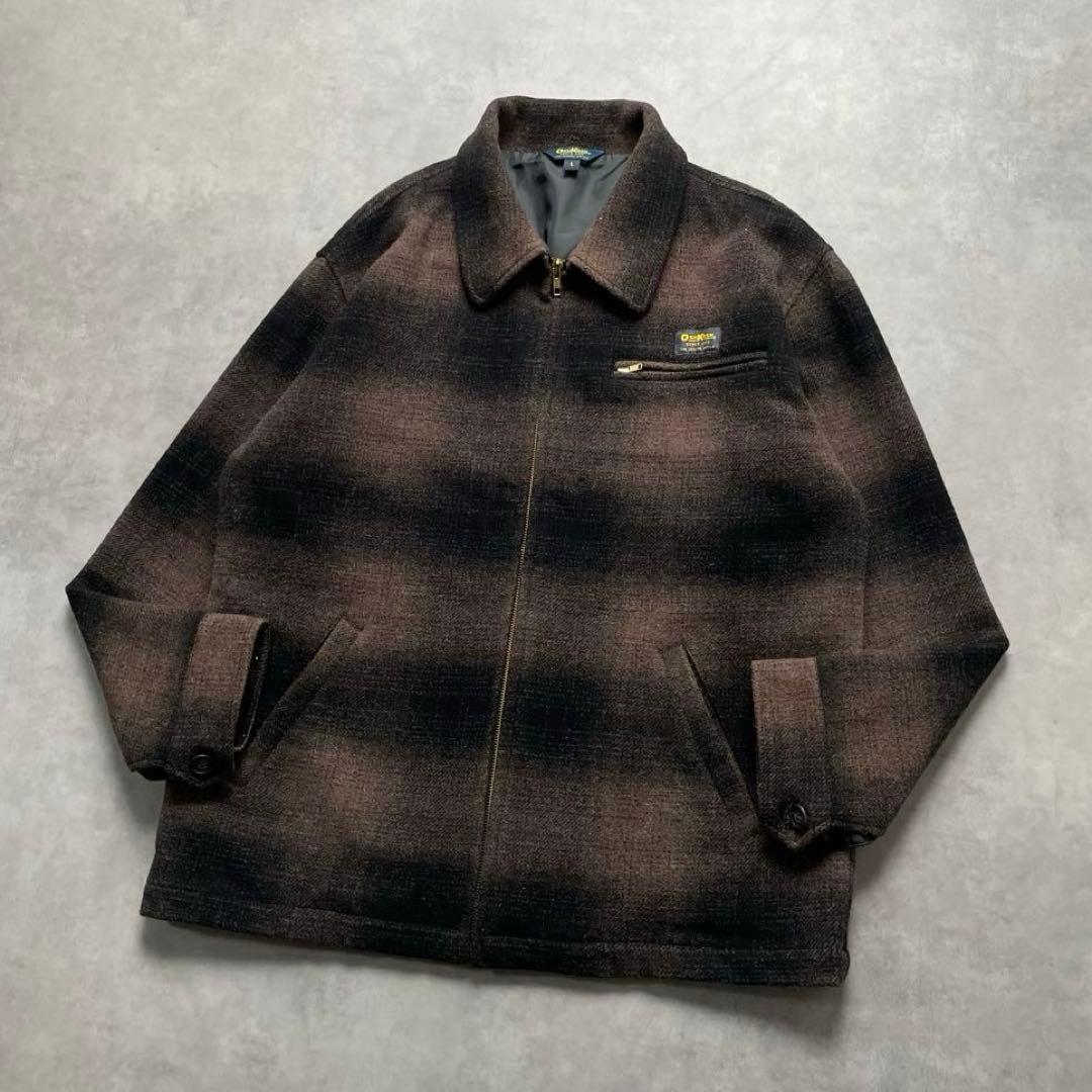 ジャケット・アウター 90s Oshkosh ombre check wool chore coat