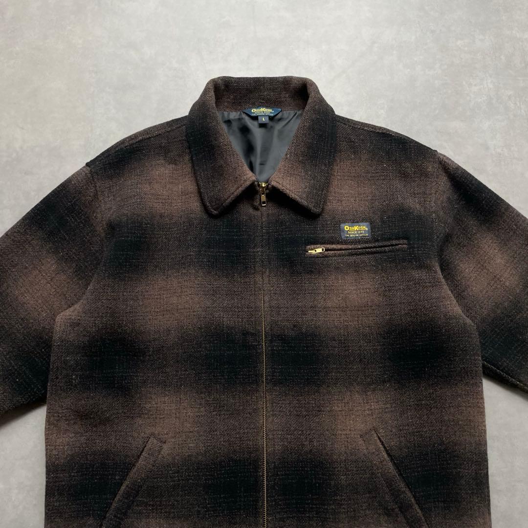 ジャケット・アウター 90s Oshkosh ombre check wool chore coat