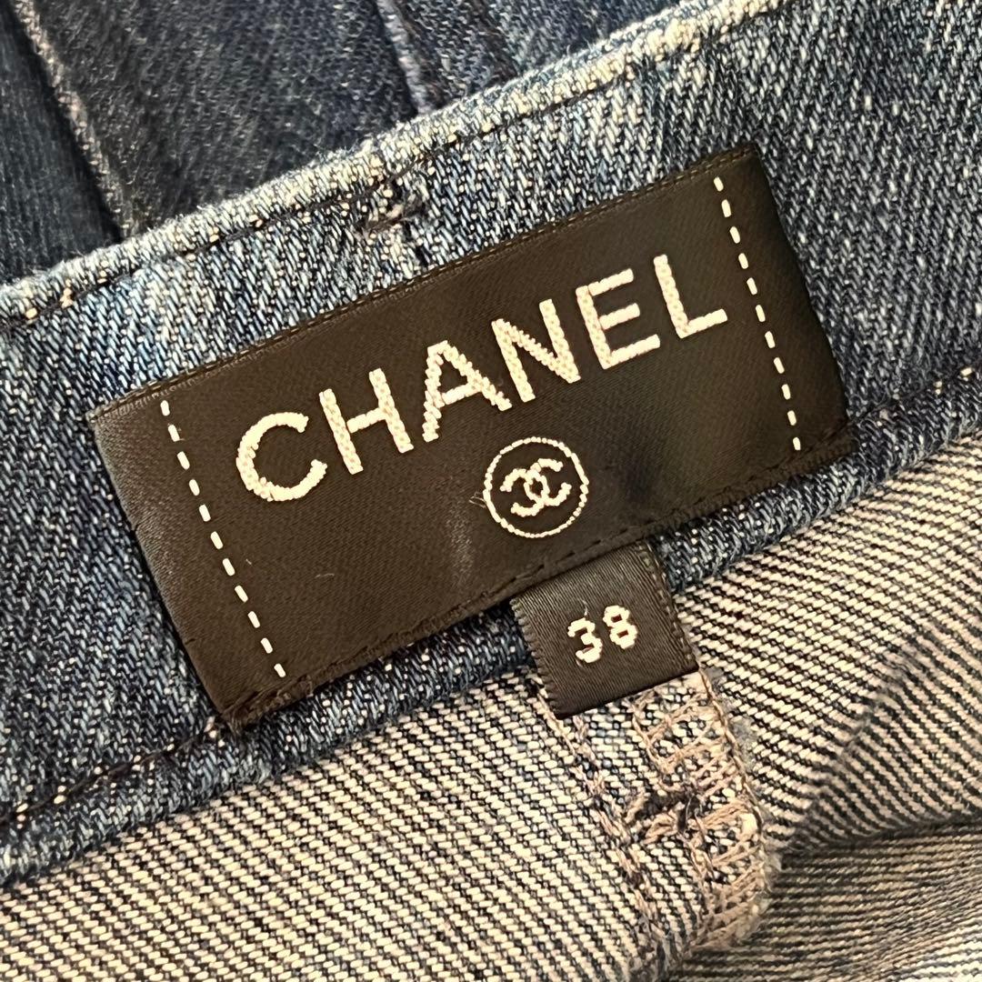 お値下げ‼️シャネル.CHANEL.ショートデニム