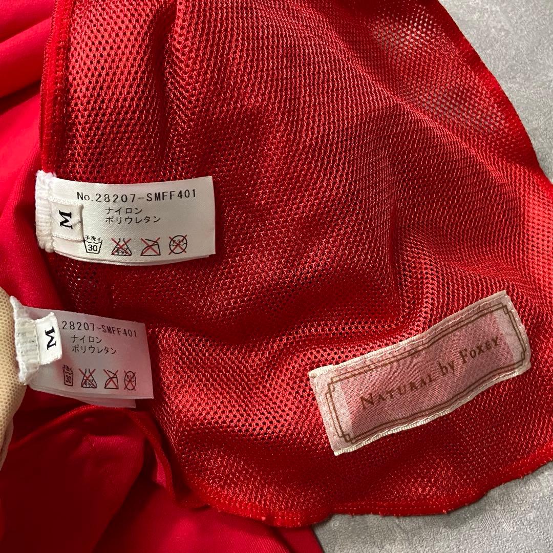 NATURAL by FOXEY 水着 リゾート ロゴ刺繍 ポケットあり