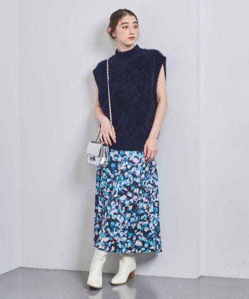 アローズUNITEDARROWSフォックスカシミアハイネックニットベスト