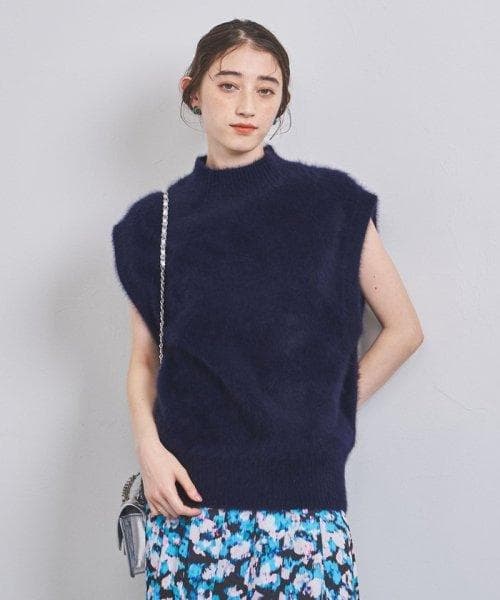 アローズUNITEDARROWSフォックスカシミアハイネックニットベスト