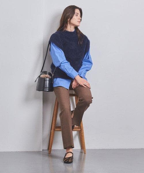 アローズUNITEDARROWSフォックスカシミアハイネックニットベスト