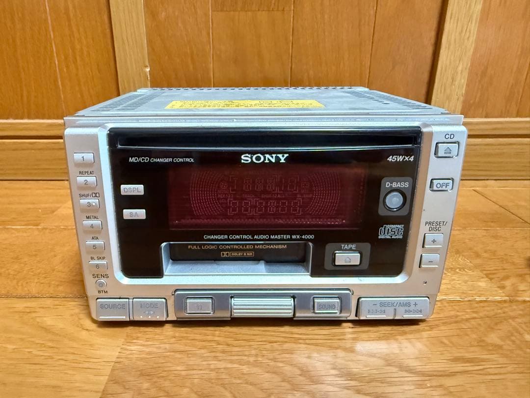 12/28〜1/4出品停止 WX-4000 CD カセットデッキ 2din