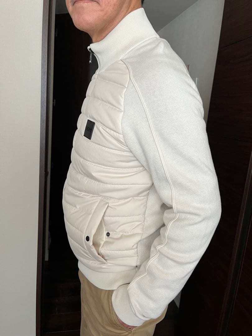 BOSS パデッドジャケット　アイボリー M