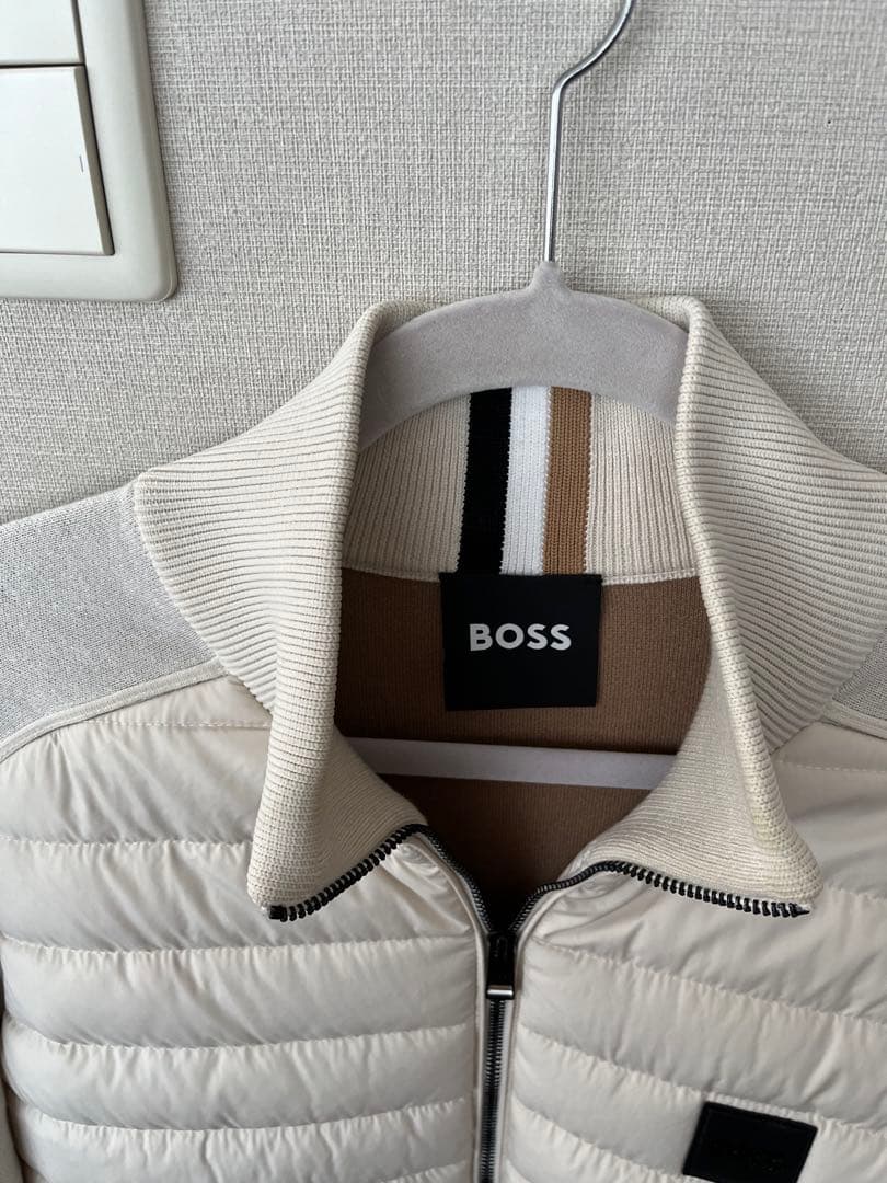 BOSS パデッドジャケット　アイボリー M