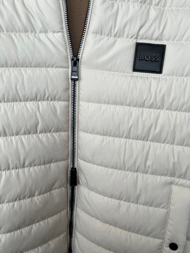 BOSS パデッドジャケット　アイボリー M