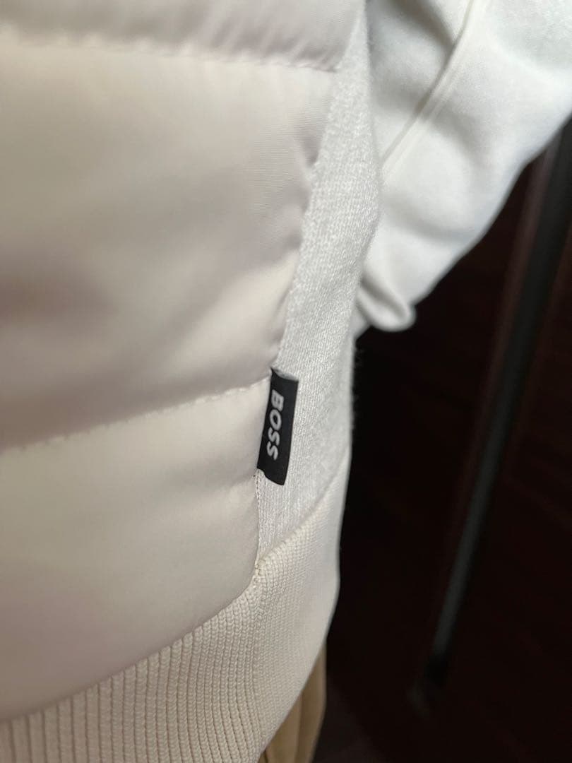 BOSS パデッドジャケット　アイボリー M