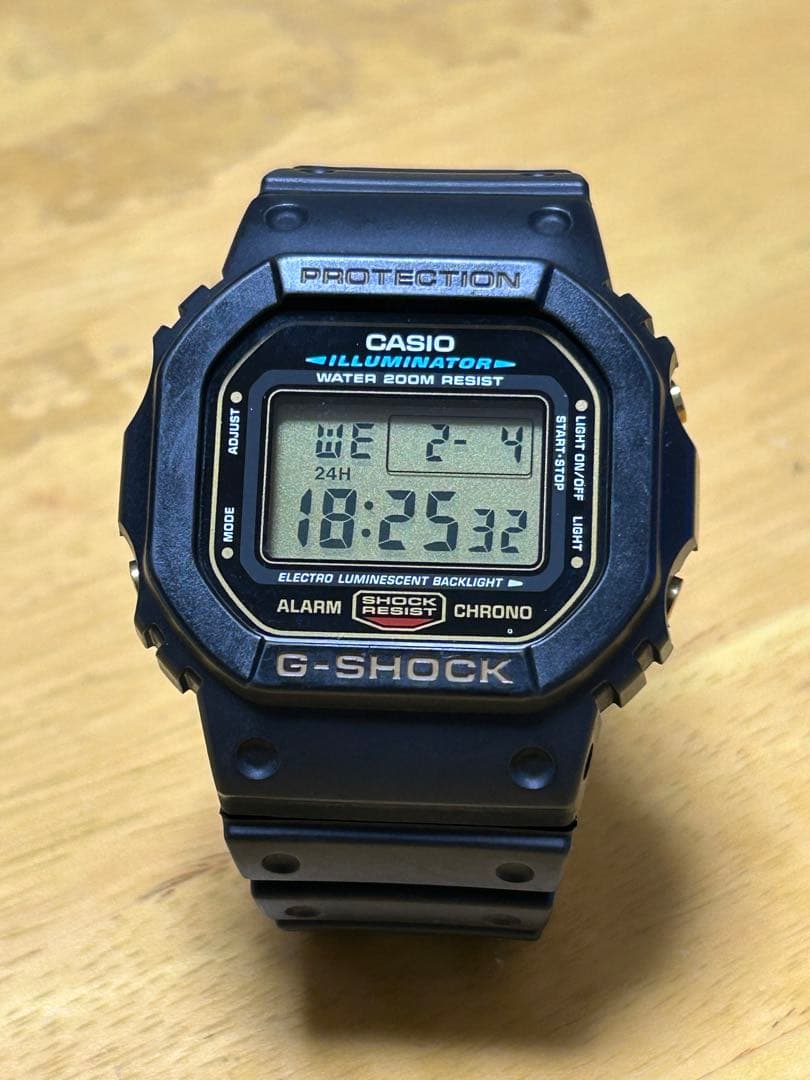 casio G-SHOCK ジーショックDW-5600E 良好　美品　ゴールド