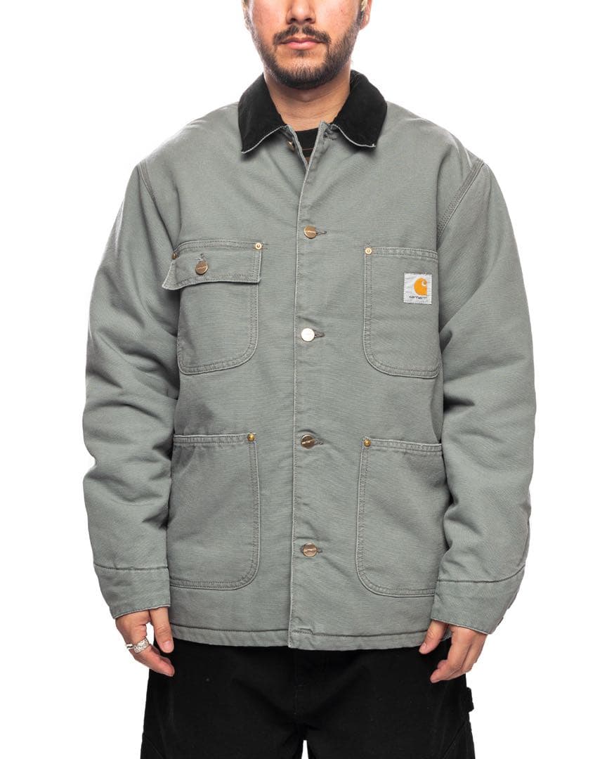 ksk様Carhartt コートジャケット グリーン smoke green S