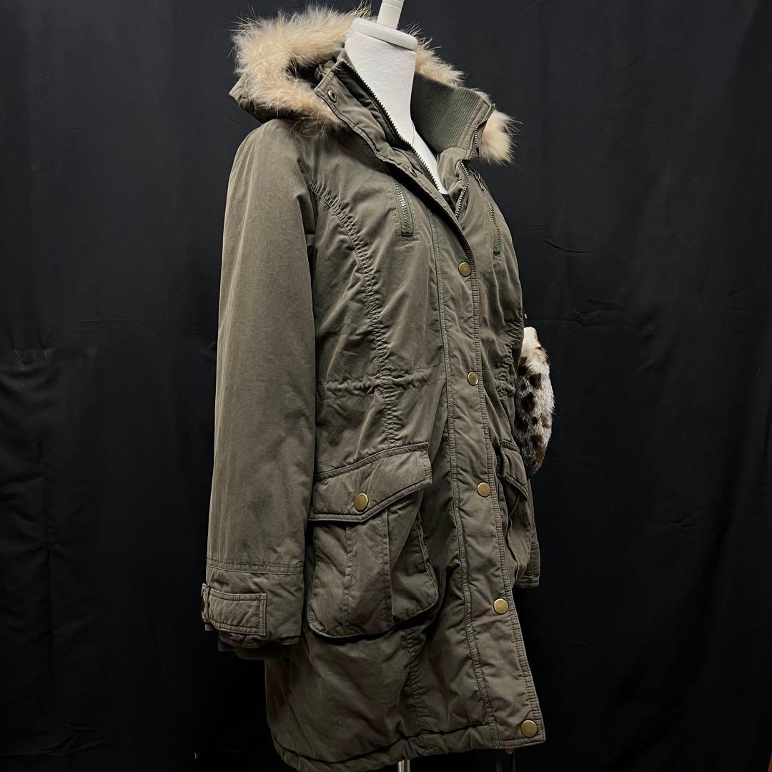 平成ギャル　y2k グランジ　ファー付き　モッズコート　ギミック　ロング