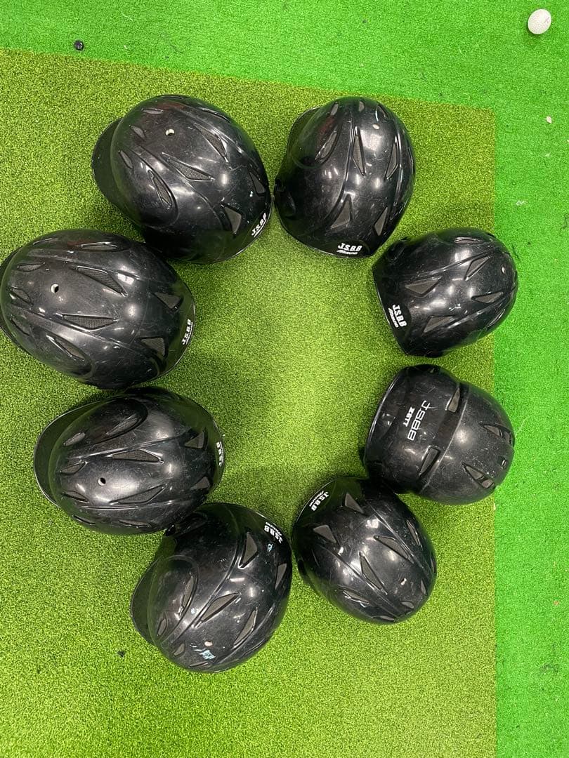 軟式野球用　ヘルメット 7個　ネイビー