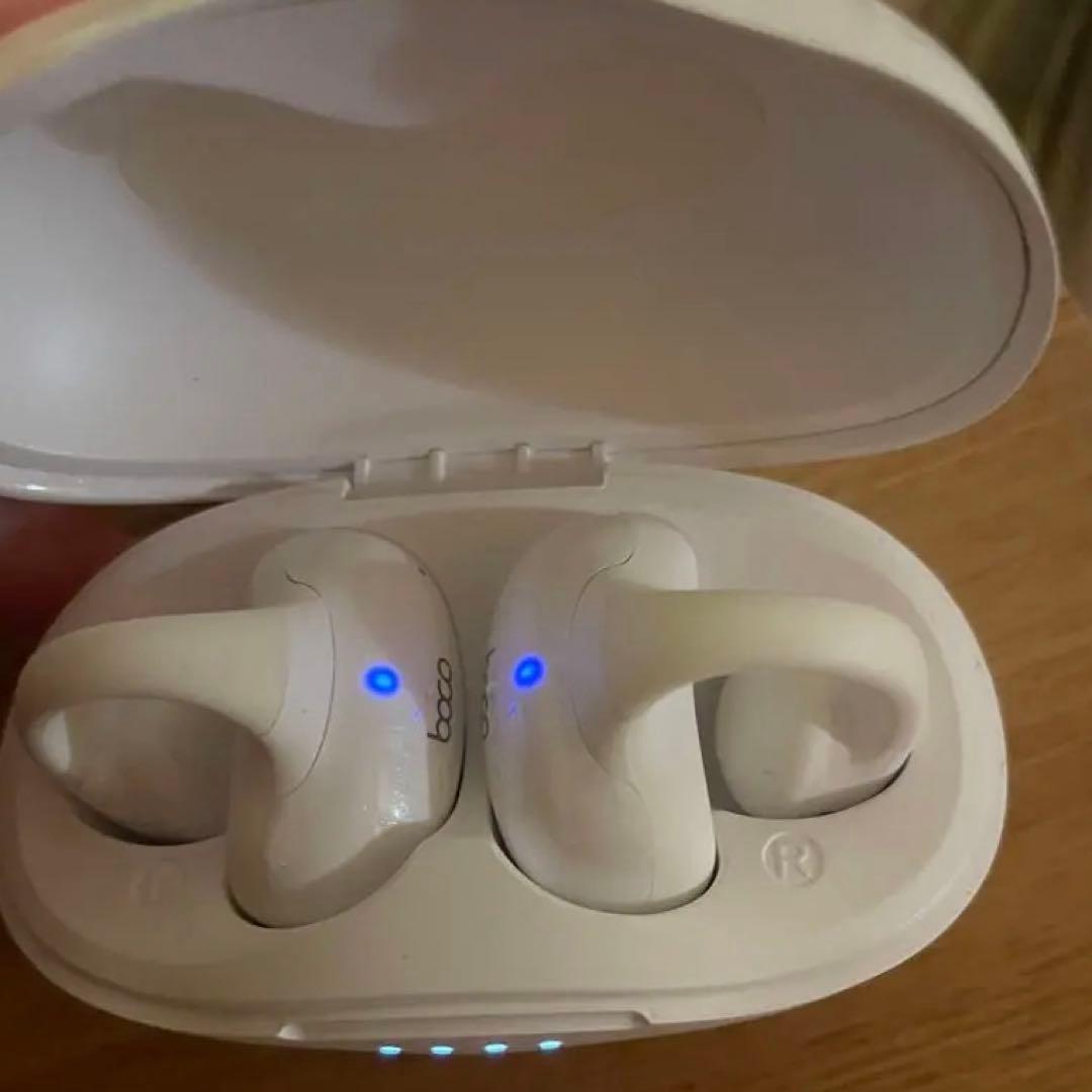中古＊ワイヤレス骨伝導イヤホン boco ホワイト