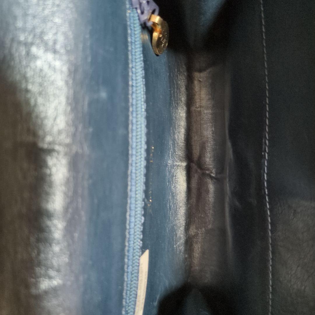 Dior ネイビーレザー クラッチバッグ　ヴィンテージ