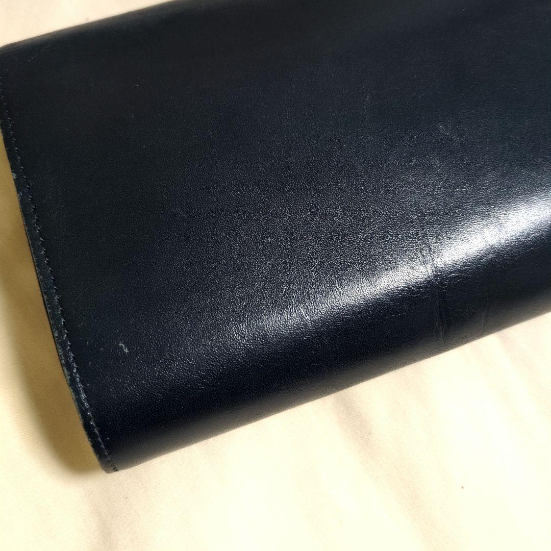 Dior ネイビーレザー クラッチバッグ　ヴィンテージ