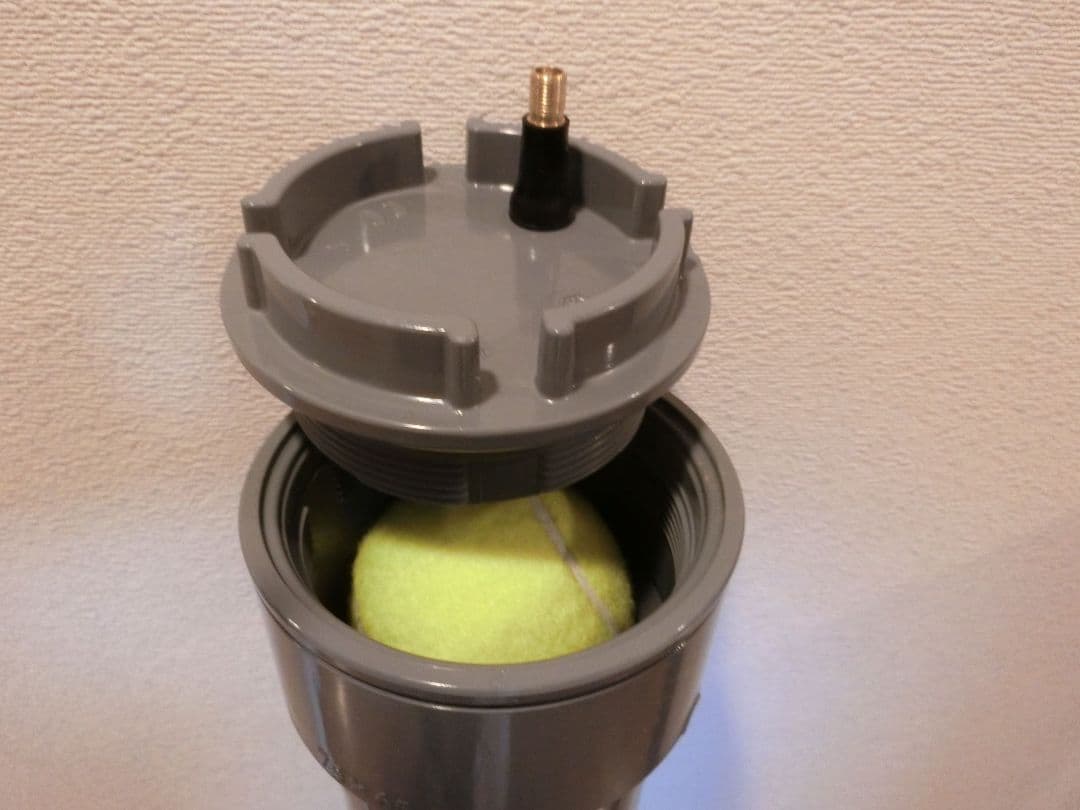 ４本版(計64球収納) テニスボール圧力保持器 加圧容器「ボール元気君」