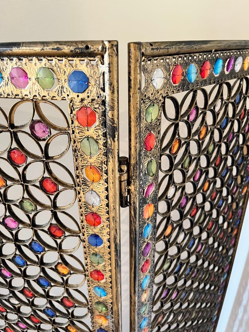 パーテーション　アンティーク　3連